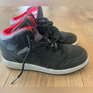 Nike Black/Red youth Air Jordans. Gently used.